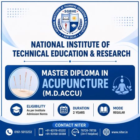 Master Diploma in Acupuncture (M.D.Accu): Course Details, Eligibility, Duration, Syllabus, Career & Admission Guide (2026)