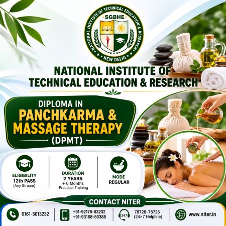 Diploma in Panchkarma & Massage Therapy (DPMT): Course Details, Eligibility, Duration, Syllabus, Career & Admission Guide (2026)