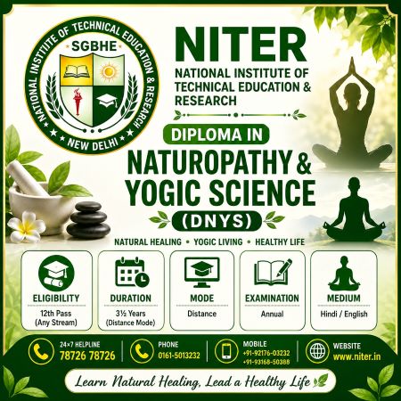 Diploma in Naturopathy & Yogic Science (DNYS): Admission Process, Subjects & Career Opportunities