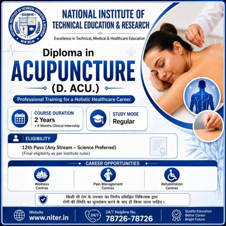 Diploma in Acupuncture (D. Acu.): Eligibility, Admission, Duration & Career Scope