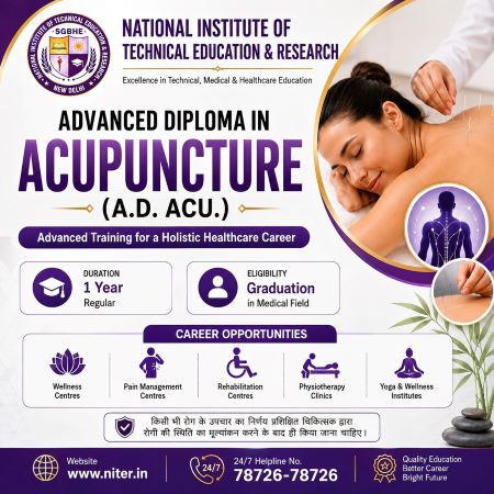 Advanced Diploma in Acupuncture (A.D. Acu.): Eligibility, Admission, Duration & Career Opportunities
